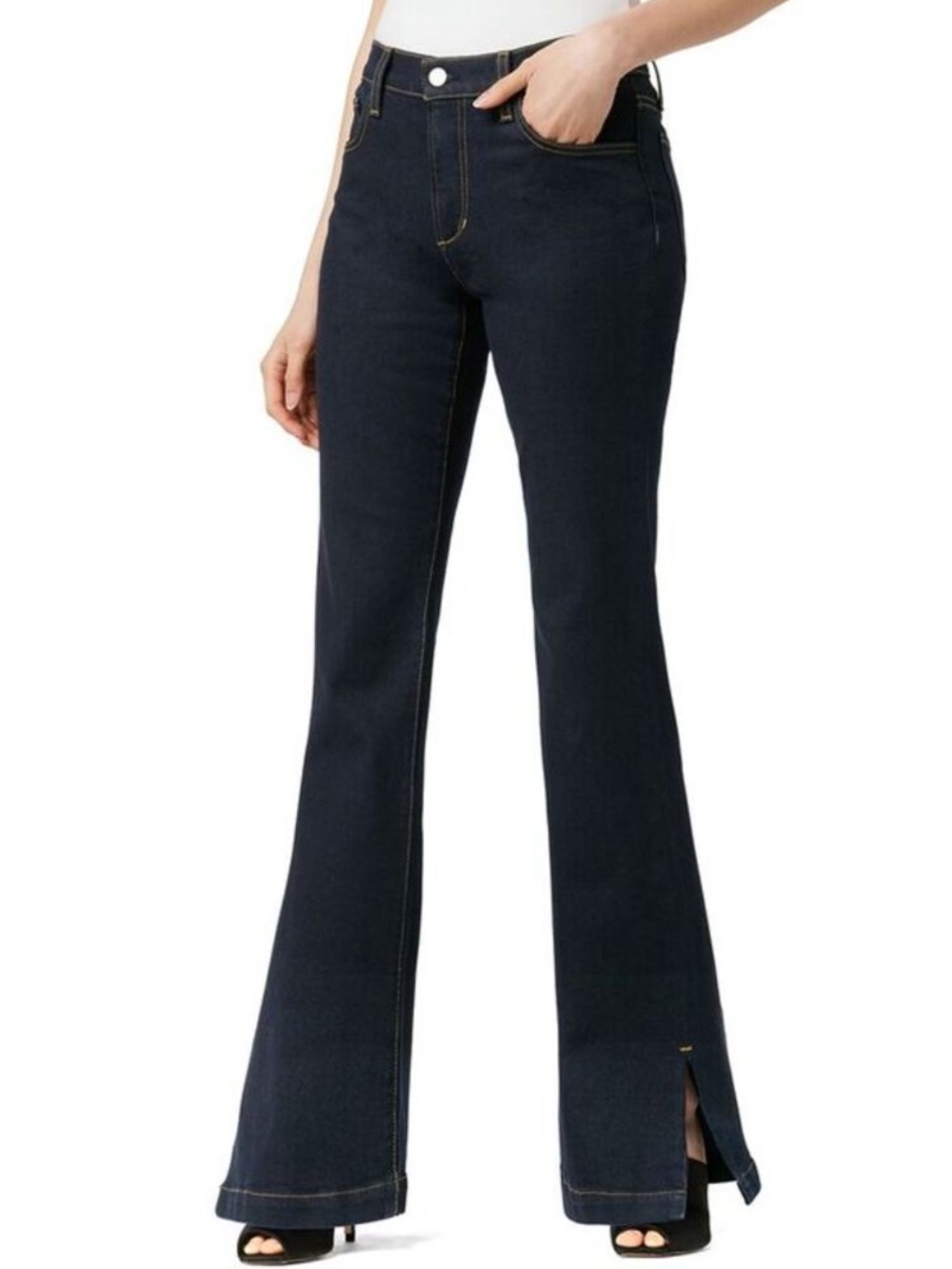Joe's Women's The Frankie Bootcut Mid Rise Dark Blue Jeans Size 26
